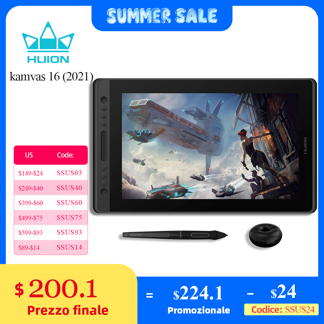 Huion Tablet Accessories - HUION Mới Xuất Hiện Kamvas 16(2021)