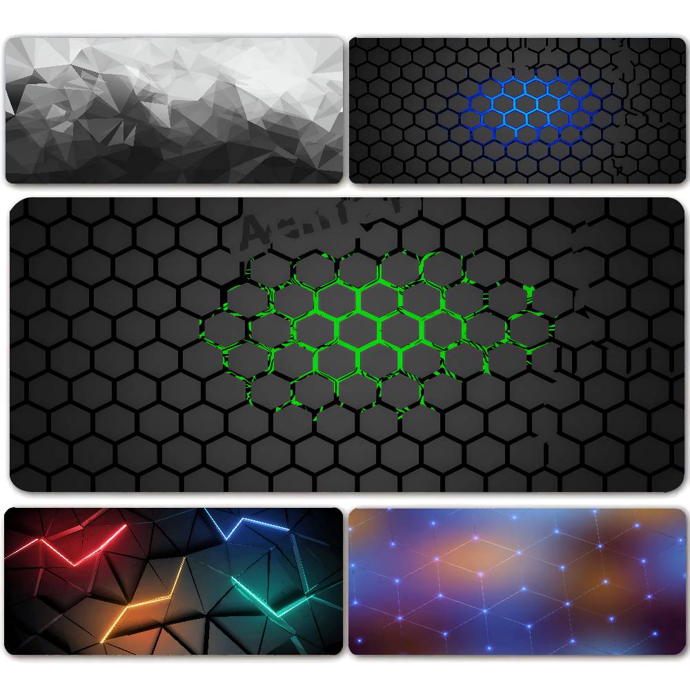 Rugged Tablet Accessories - Geometric Large Mouse Pad 100x50cm Big