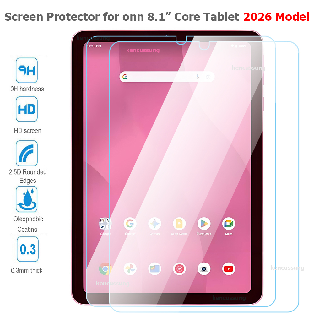 Temu Tablet Accessories - 2PCs Screen Protectors for onn 8.1''