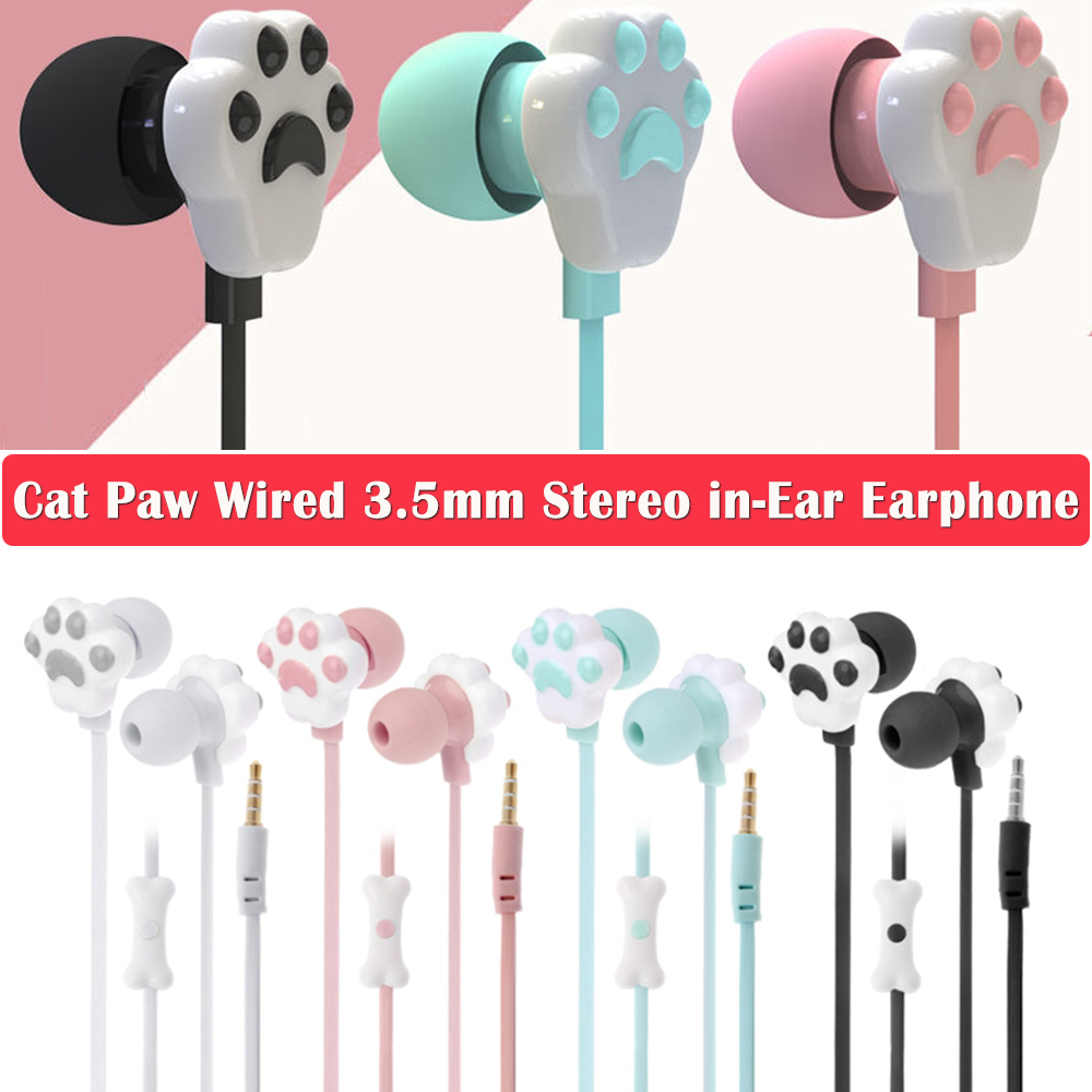 Wired Earphone Lightning - Mèo Paw Tai Nghe Nhét Tai