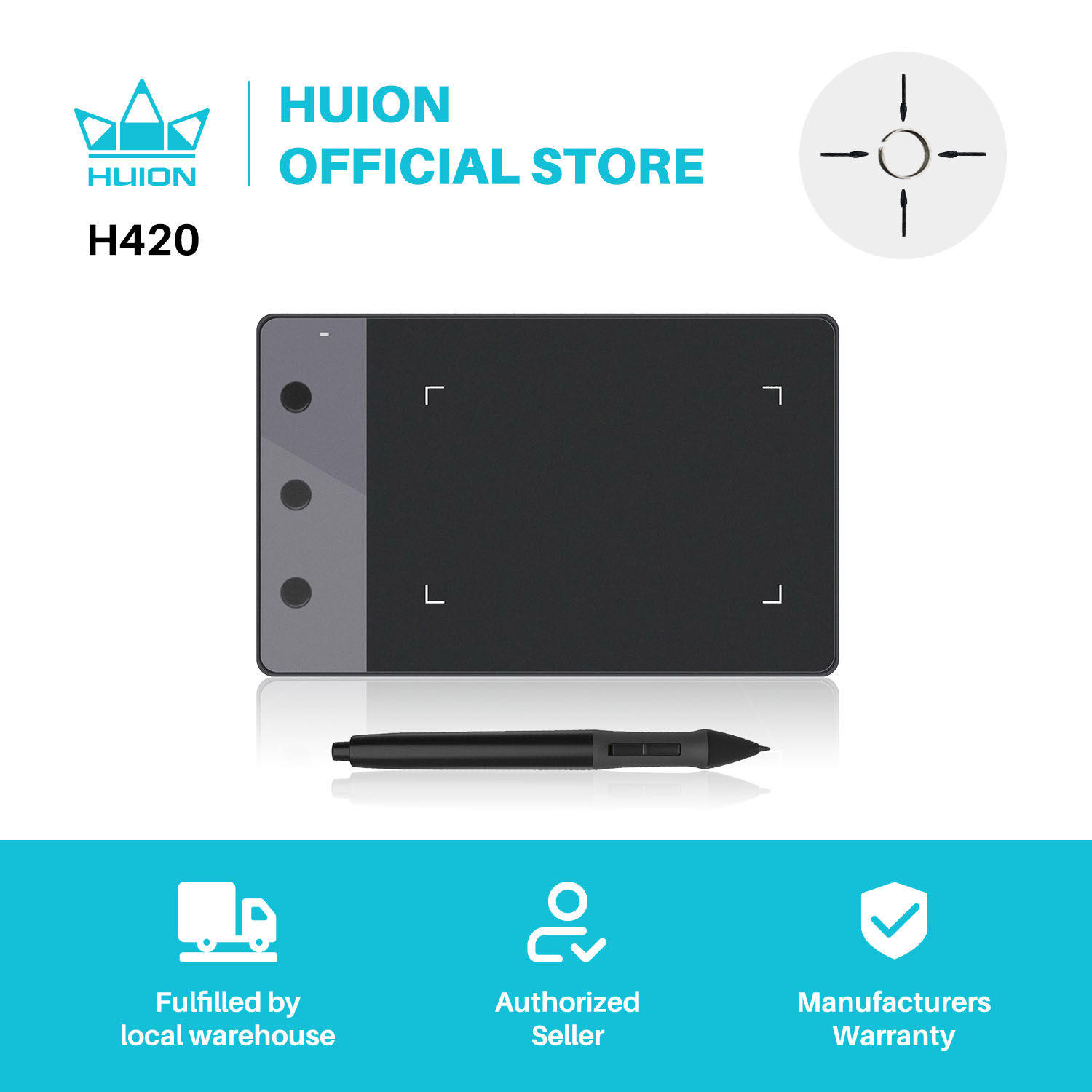 Huion Tablet Accessories - Mới HUION H420 Đồ Họa Máy