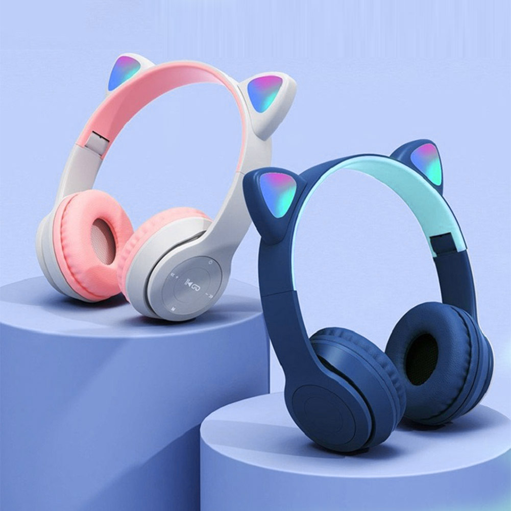 Wired Earphone Lightning - Wireless Bluetooth Headphones Cat Ear Gaming