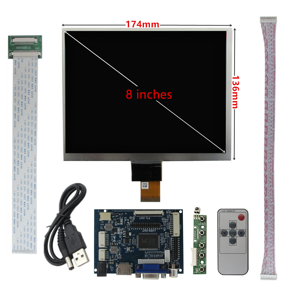 Tablet Pc Accessories - 8 Inch IPS 1024*768 Monitor LCD