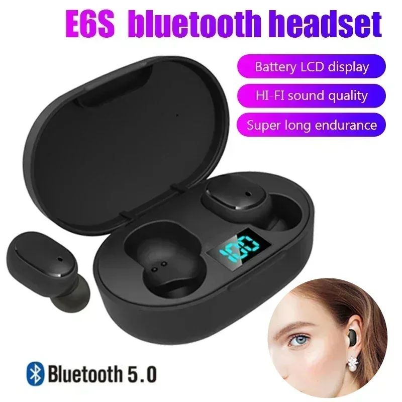 New TWS E6S wireless Bluetooth - đánh giá và giá Wired Earphone Lightning