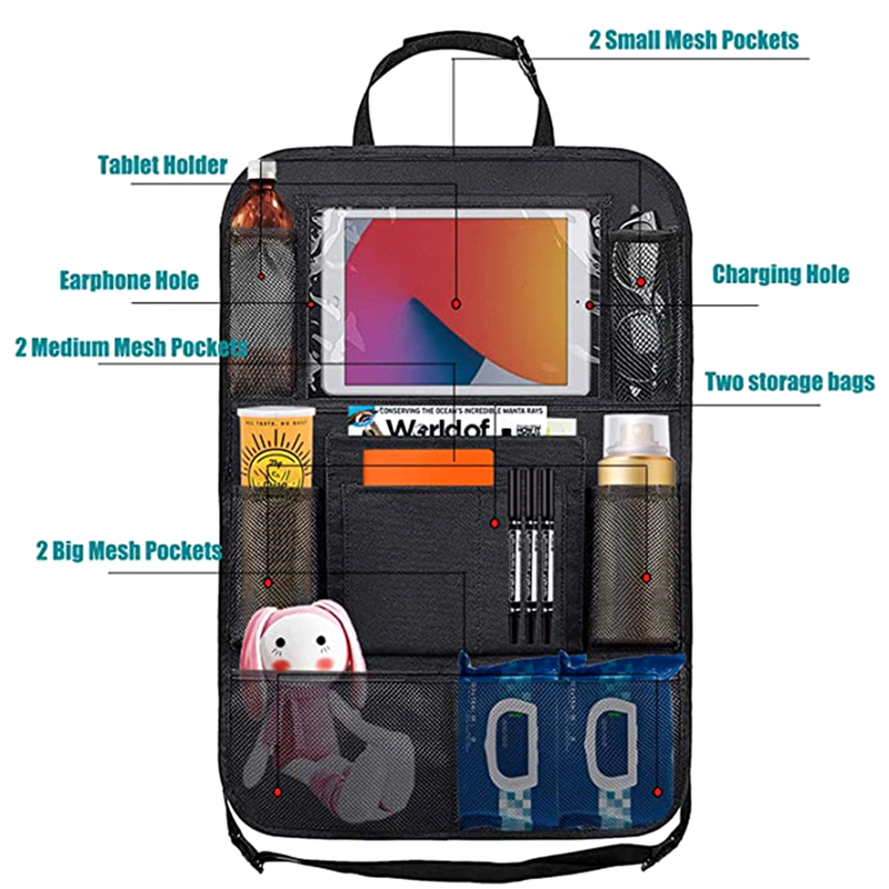 1pc Car Backseat Organizer wit - đánh giá và giá Tablet And Accessories Bag