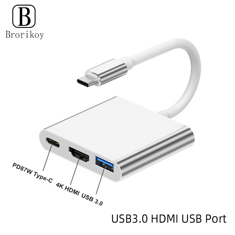 3 in 1 USB Type C Hub to 4K HD - đánh giá và giá Tablet Pc Accessories