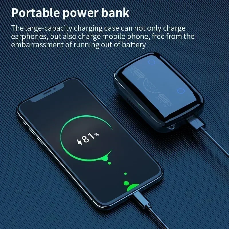 TWS Bluetooth Headphones 5.3 9 - đánh giá và giá Wired Earphone Lightning