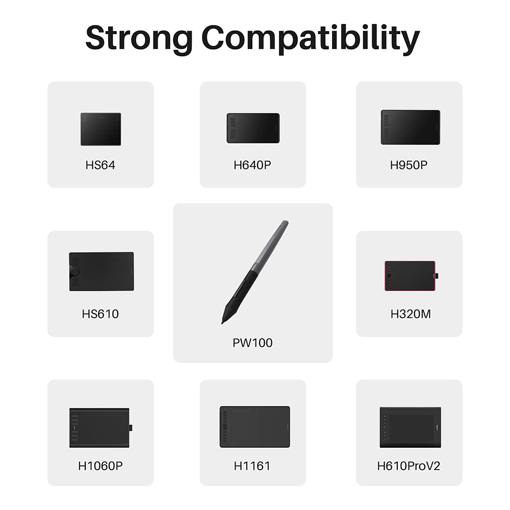 HUION PW100 Pin Stylus Bút Kỹ  - đánh giá và giá Huion Tablet Accessories