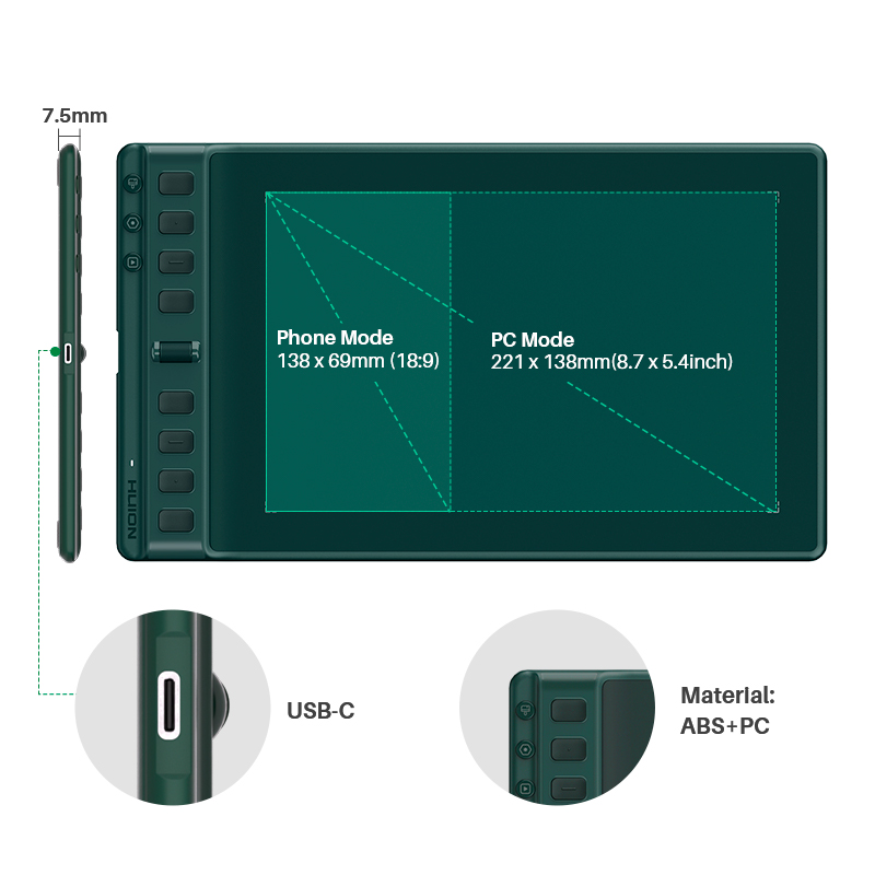 Huion Inspiroy 2 M H951P Graph - đánh giá và giá Huion Tablet Accessories