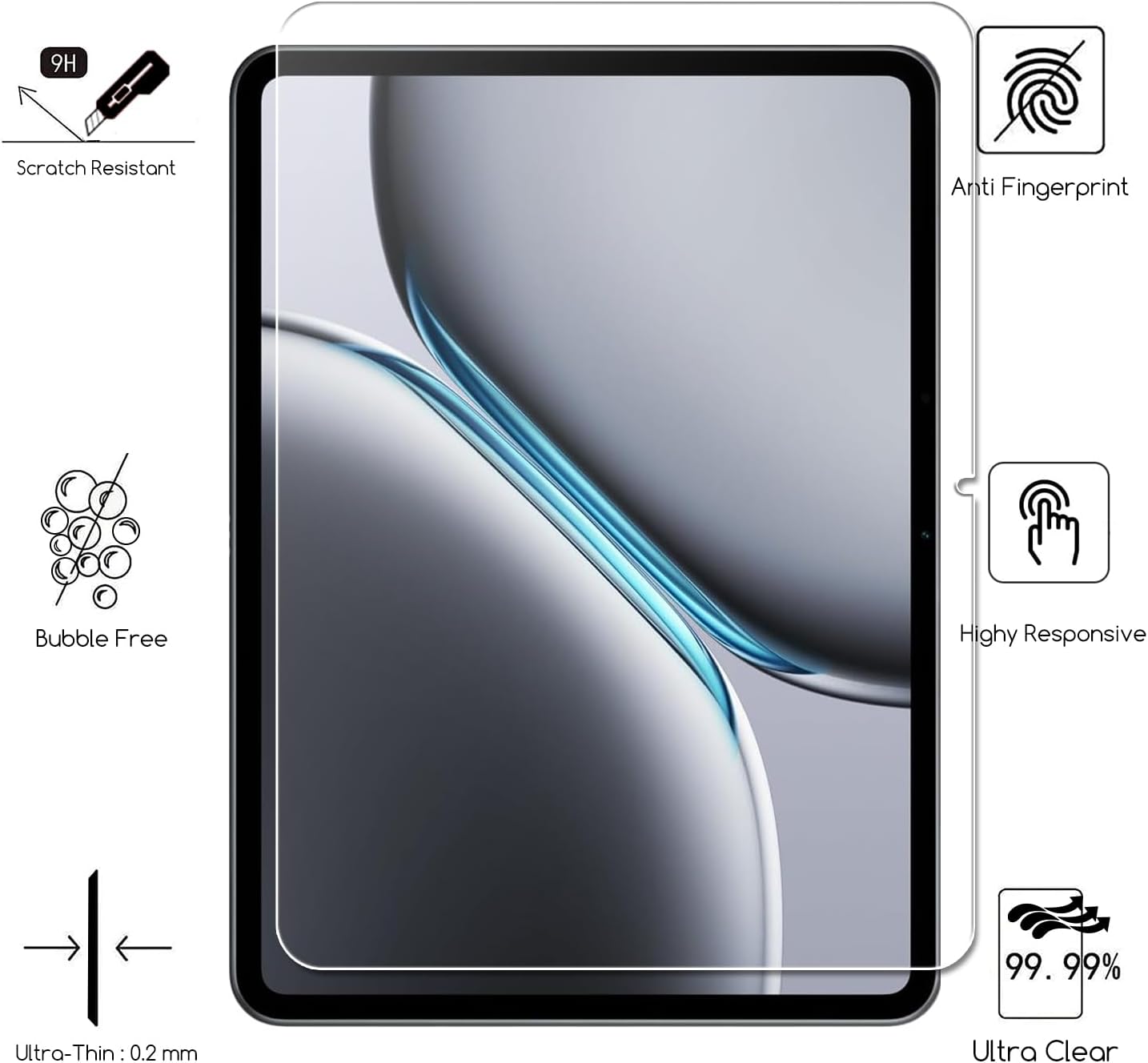 1 PCS 9H Tempered Glass Screen - đánh giá và giá Oneplus Tablet Accessories
