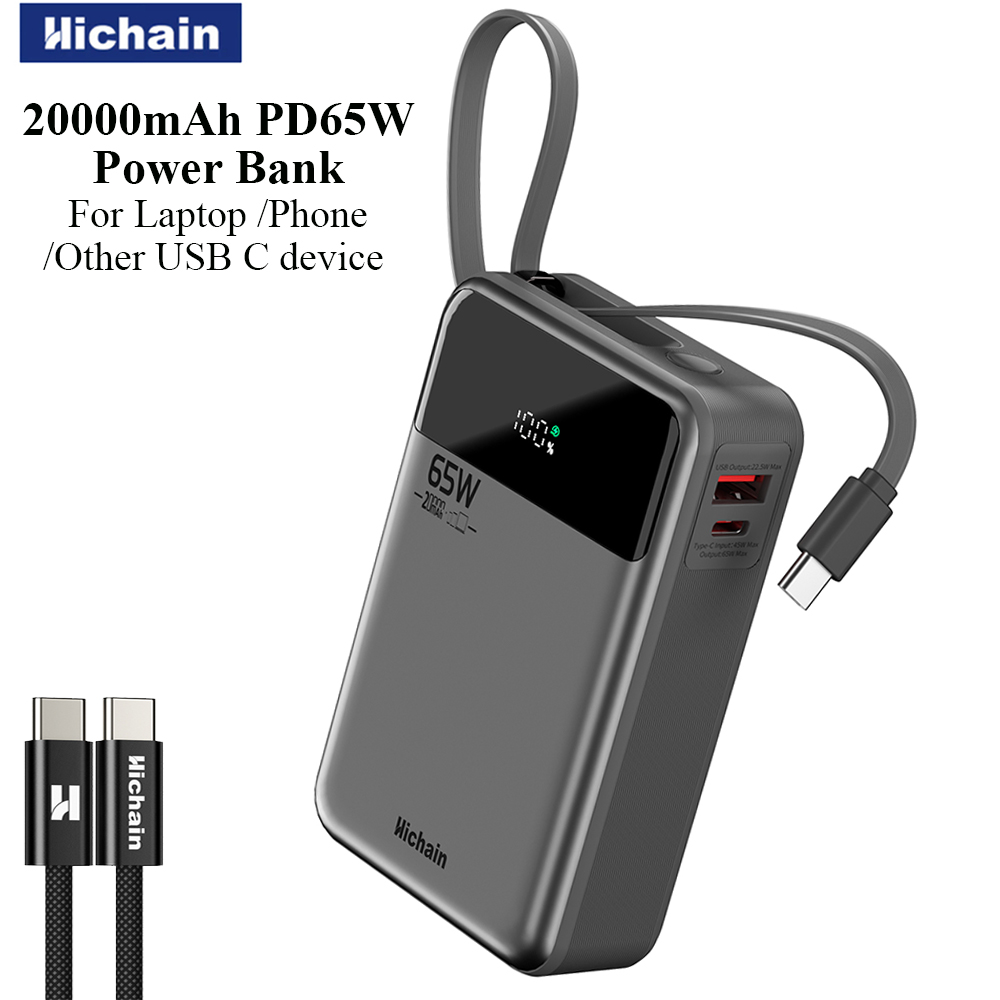 Hichain PD65W Power Bank 20000 - đánh giá và giá Wired Earphone Lightning